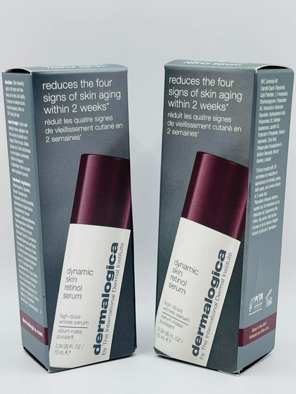 Dermalogica Dynamic Skin Retinol Serum Duo 2x0.34oz Anti-Aging Treatment - BNIB